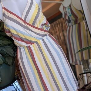 Market & Spruce Striped Midi Dress in Multicolor